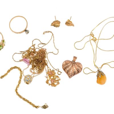 Sale Photo Thumbnail #24: 14K Gold Rings and Necklaces