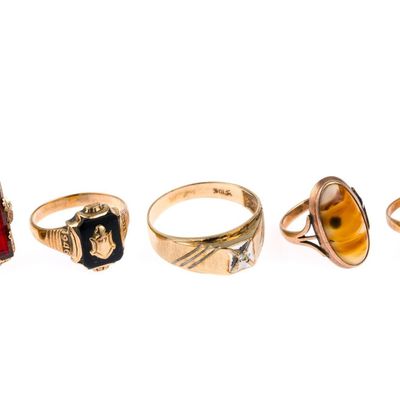 Sale Photo Thumbnail #33: 10K Gold Rings
