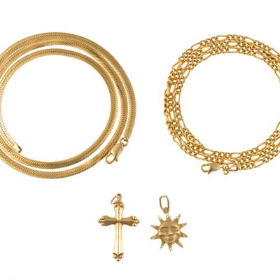 Sale Photo Thumbnail #80: 14K Gold Necklaces and Pendants