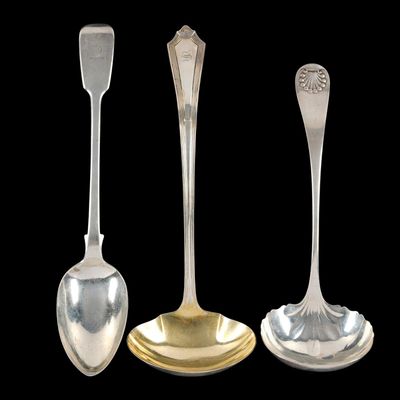 Sale Photo Thumbnail #258: Three Large Sterling Silver Serving Incl. Towle