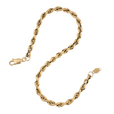 Sale Photo Thumbnail #3: 14K Gold Chain Bracelet
