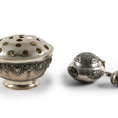 Sale Photo Thumbnail #267: 800 Silver Djokja Bowl and Betel Boxes