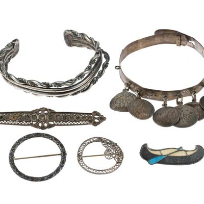 Sale Photo Thumbnail #87: Vintage Sterling Silver Jewelry