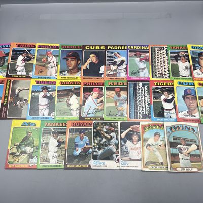 (25+) 1970s Topps Baseball Cards W/ Some Stars - Varying Conditions