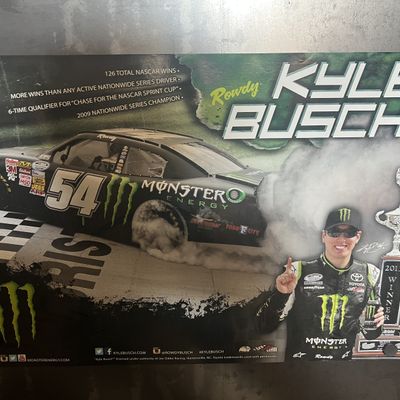 (3) 2013-14 Monster Energy Kyle Busch Nascar Racing Posters