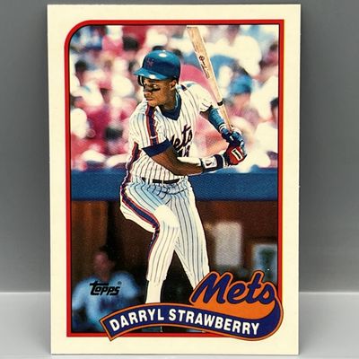1989 Topps Tiffany Darryl Strawberry #300 - Tough Tiffany Version