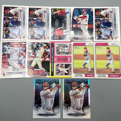 (12) Shohei Ohtani Los Angeles Angels Baseball Cards