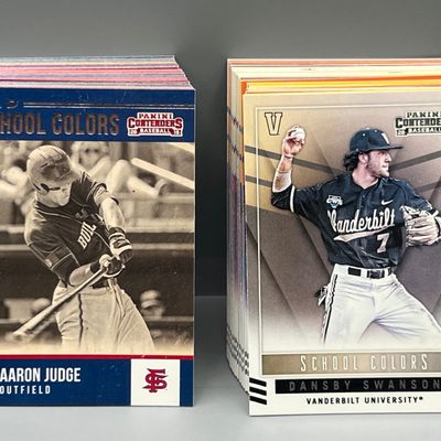 2015 Panini Contenders Old School Colors Complete Insert Set & School Colors Complete Insert Set - 99 Cards - Aaron Judge Prospect/RC