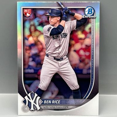 2025 Bowman Chrome Ben Rice RC Redemption Red Logo Refractor #85