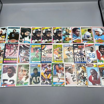 (30) Assorted Vintage Football Cards W/ Stars - Varying Conditions