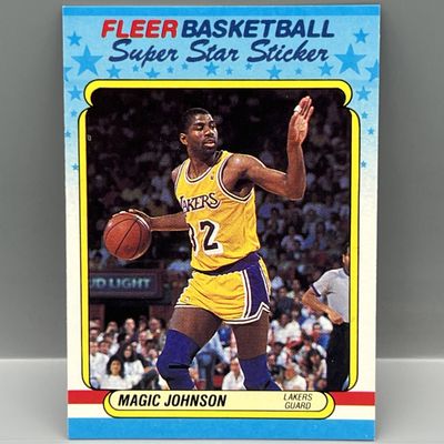 1988 Fleer Magic Johnson Sticker #6