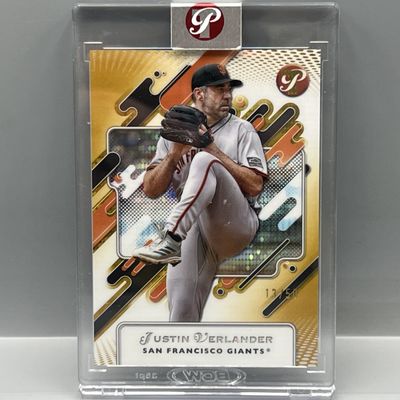 2025 Topps Pristine Justin Verlander Gold Refractor #/50 - Sealed From Topps