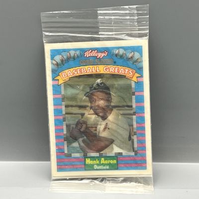1991 Kellogg's Baseball Greats Sealed Hank Aaron