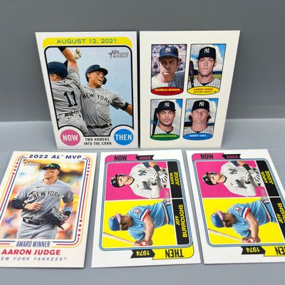 (5) Aaron Judge Topps Heritage Baseball Insert Cards