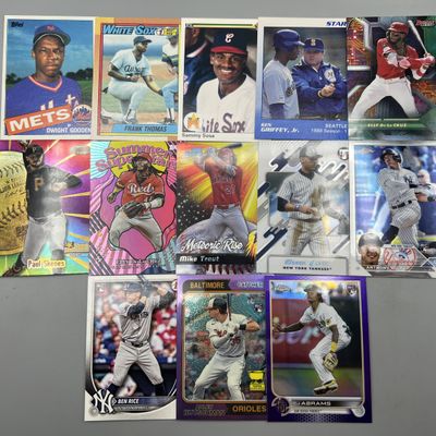 (13) Assorted Baseball Star Player Cards - Rookies, Inserts, Parallels