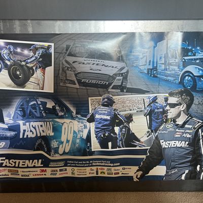 (4) Assorted Fastenal Carl Edwards Nascar Racing Posters