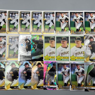 (24) Paul Skenes Baseball Cards W/ Inserts, Parallels, & Refractors
