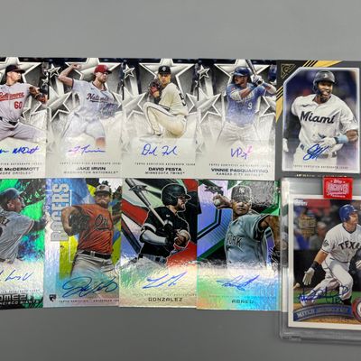 (10) Assorted Baseball Autograph Cards