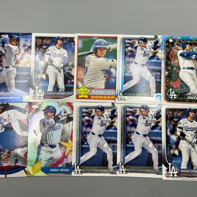 (10) Shohei Ohtani Los Angeles Dodgers Baseball Cards