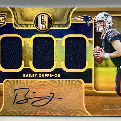 2022 Panini Gold Standard Bailey Zappe Rookie Patch Auto #/149