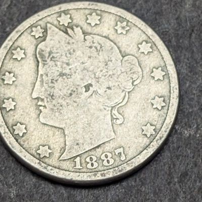 Sale Photo Thumbnail #304: 1887 Liberty Head V Nickel