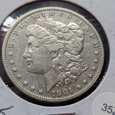 Sale Photo Thumbnail #216: 1901-S Morgan 90% Silver Dollar - Low Mintage