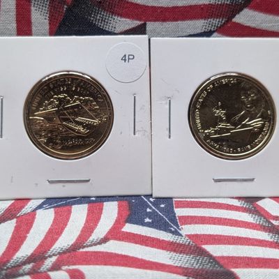 Sale Photo Thumbnail #23: (2) Navy Related Innovation Dollars, 2023-D Louisiana & 2025-D Arkansas