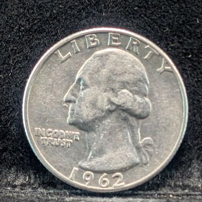Sale Photo Thumbnail #351: 1962-D Washington Quarter, 64 Years old, 90% Silver