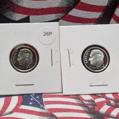 Sale Photo Thumbnail #155: 2001-S & 2003-S 90% Silver Proof Roosevelt Dimes