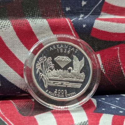 Sale Photo Thumbnail #170: 2003-S Proof Washington 90% Silver Quarter - Arkansas
