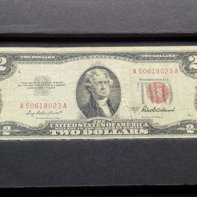 Sale Photo Thumbnail #129: 1953 A Series $2 Red Seal United States Note