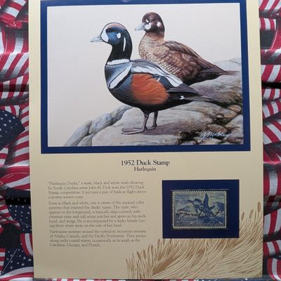 Sale Photo Thumbnail #393: 1952 Dept. Of The Interior Duck Stamp, RW-19, Signed