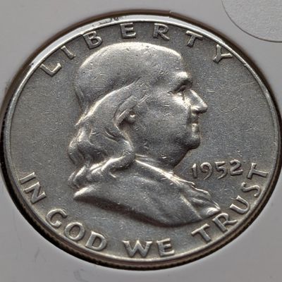 Sale Photo Thumbnail #149: 1952 Franklin 90% Silver Half Dollar
