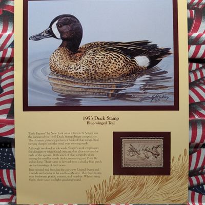 Sale Photo Thumbnail #394: 1953 Dept. Of The Interior Duck Stamp, RW-20, Signed
