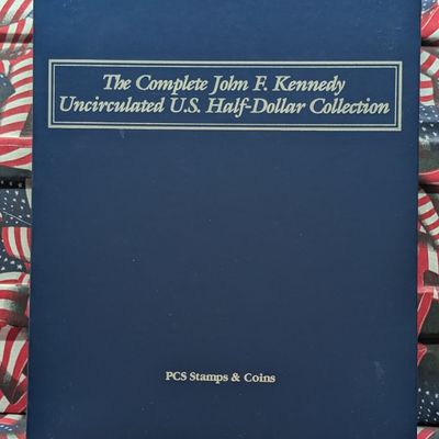 Sale Photo Thumbnail #347: *EMPTY* John F. Kennedy Uncirculated U.S. Half Dollar Collection Binder - No Coins!!