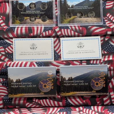 Sale Photo Thumbnail #233: 2004-P,D,S & 2006-P,D,S U.S. Mint "Westward Journey" Nickel Series Coin Sets