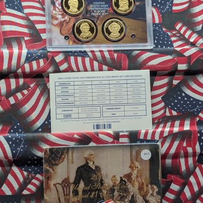 Sale Photo Thumbnail #303: 2008-S U.S. Mint Presidential $1 Coin Proof Set in OGP w/ COA - Low Mintage!