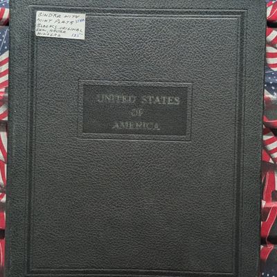 Sale Photo Thumbnail #399: Binder With 35 Assorted Plate Block Stamps, All Mint, Original Gum, Never Hinged