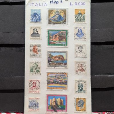 Sale Photo Thumbnail #392: Seventeen Assorted Italy Stamps, Used