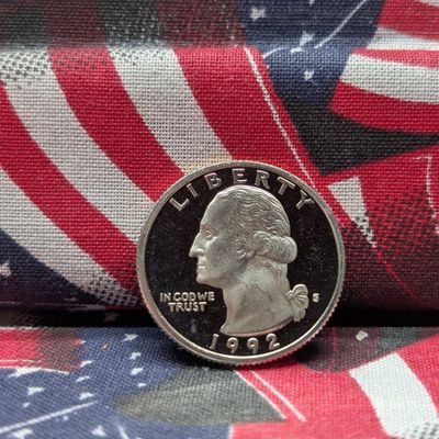 Sale Photo Thumbnail #300: 1992-S "Proof" Washington Quarter
