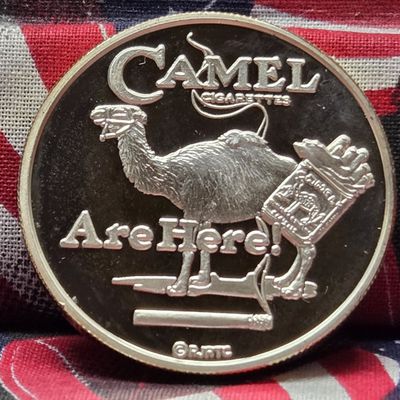 Sale Photo Thumbnail #224: .999 Fine Silver One Troy oz. Camel Round