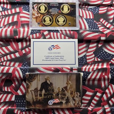 Sale Photo Thumbnail #127: 2008-S U.S. Mint Presidential Dollars Proof Set in OGP w/ COA