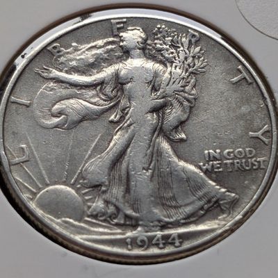 Sale Photo Thumbnail #278: 1944 Walking Liberty 90% Silver Half Dollar