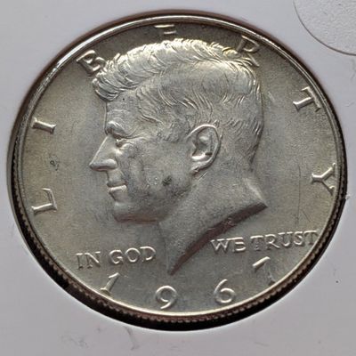 Sale Photo Thumbnail #125: 1967 40% Silver Kennedy Half Dollar