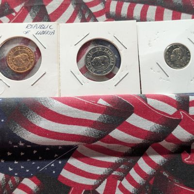 Sale Photo Thumbnail #12: 1974 Republic of Liberia 3 Coin Set