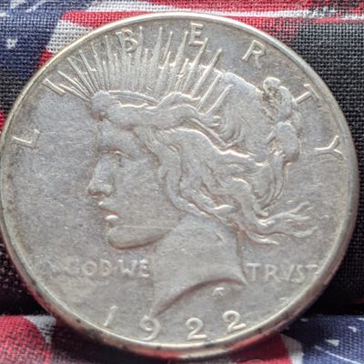 Sale Photo Thumbnail #375: 1922-S Peace Dollar - 90% Silver