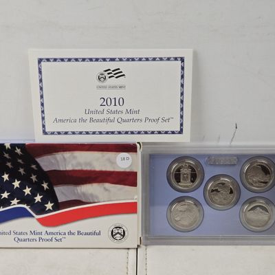 Sale Photo Thumbnail #104: 2010-S U.S. Mint America the Beautiful Quarter Proof Set in OGP w/ COA - Low Mintage!
