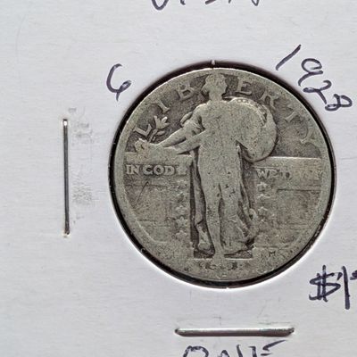 Sale Photo Thumbnail #92: 1928 Standing Liberty Quarter, 90% Silver - Almost 100 Years Old!
