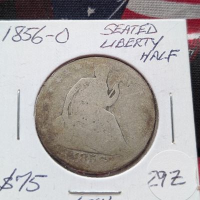 Sale Photo Thumbnail #174: 1856-O Seated Liberty 90% Silver Half Dollar, Low Mintage
