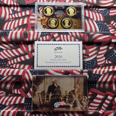 Sale Photo Thumbnail #139: 2010-S U.S. Mint Presidential Dollars Proof Set in OGP w/ COA